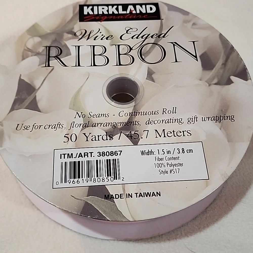 3 Rolls Kirkland Wire-edged Ribbon, 1-1/2" x 122 yards approx total - Picture 8 of 10